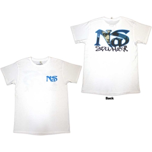 Nas - Still City Infill Uni Wht T-Shirt i gruppen MERCHANDISE / T-shirt / Hip Hop-Rap hos Bengans Skivbutik AB (5587289r)