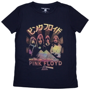 Pink Floyd - Japan Poster Lady Navy T-Shirt i gruppen MERCHANDISE / T-shirt / Pop-Rock hos Bengans Skivbutik AB (5587296r)