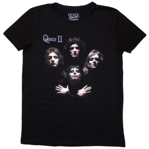 Queen - Bo Rhap Classic Lady Bl T-Shirt i gruppen MERCHANDISE / T-shirt / Pop-Rock hos Bengans Skivbutik AB (5587299r)