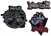 Judas Priest - Patch 3 Set (British Steel, Logo, F i gruppen MERCHANDISE / Accessoarer / Kommende / Metal hos Bengans Skivbutik AB (5588097)