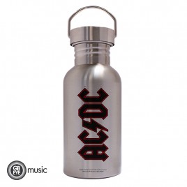 Ac/Dc  - Canteen Steel Bottle - Logo i gruppen MERCHANDISE / Merch / Metal hos Bengans Skivbutik AB (5589199)