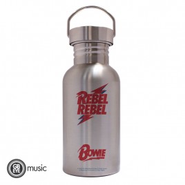 David Bowie - Canteen Steel Bottle - Logo i gruppen MERCHANDISE / Merch / Pop-Rock hos Bengans Skivbutik AB (5589201)