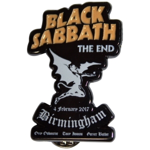 Black Sabbath - The End Pin Badge i gruppen MERCHANDISE / Merch / Nyheter / Metal hos Bengans Skivbutik AB (5589218)