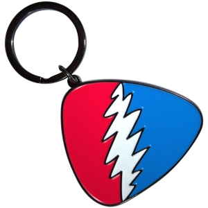 Grateful Dead - Red/Blue Plectrum Keychain i gruppen MERCHANDISE / Merch / Nyheter / Pop-Rock hos Bengans Skivbutik AB (5589224)