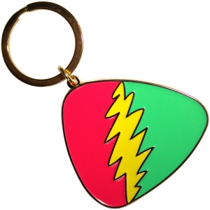 Grateful Dead - Red/Green Plectrum Keychain i gruppen MERCHANDISE / Merch / Nyheter / Pop-Rock hos Bengans Skivbutik AB (5589226)