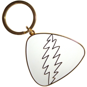 Grateful Dead - White Plectrum Keychain i gruppen MERCHANDISE / Merch / Nyheter / Pop-Rock hos Bengans Skivbutik AB (5589227)