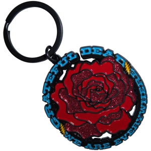 Grateful Dead - Everywhere Rose Keychain i gruppen MERCHANDISE / Merch / Nyheter / Pop-Rock hos Bengans Skivbutik AB (5589229)