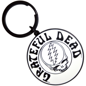 Grateful Dead - Steal Your Face Mono Black Keychain i gruppen MERCHANDISE / Merch / Nyheter / Pop-Rock hos Bengans Skivbutik AB (5589235)