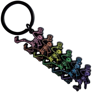 Grateful Dead - Dancing Skeletons Keychain i gruppen MERCHANDISE / Merch / Nyheter / Pop-Rock hos Bengans Skivbutik AB (5589243)