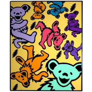 Grateful Dead - Dancing Bears & Lightning Bolts Magnet i gruppen MERCHANDISE / Merch / Nyheter / Pop-Rock hos Bengans Skivbutik AB (5589252)