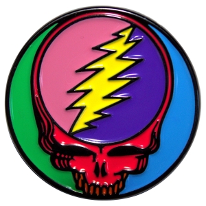 Grateful Dead - Multicoloured Steal Your Face Pin Badge i gruppen MERCHANDISE / Merch / Nyheter / Pop-Rock hos Bengans Skivbutik AB (5589253)