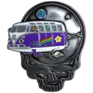 Grateful Dead - Space Your Face Bus Pin Badge i gruppen MERCHANDISE / Merch / Nyheter / Pop-Rock hos Bengans Skivbutik AB (5589254)