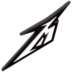 Metallica - B&W M Logo Pin Badge i gruppen MERCHANDISE / Merch / Nyheter / Metal hos Bengans Skivbutik AB (5589265)