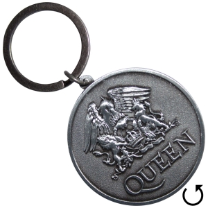 Queen - Silver Crest Double-Sided Keychain i gruppen MERCHANDISE / Merch / Nyheter / Pop-Rock hos Bengans Skivbutik AB (5589272)