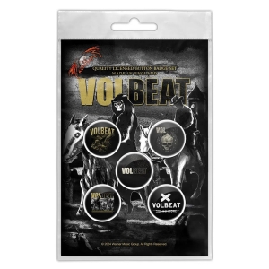 Volbeat - Outlaw Gentlemen Button Badge Pack i gruppen MERCHANDISE / Merch / Nyheter / Metal hos Bengans Skivbutik AB (5590295)