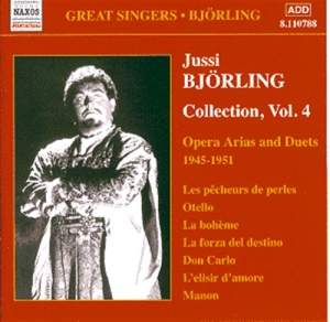 Björling Jussi - Björling Collection Vol. 4 i gruppen cdonuppdat / CDON Jazz Klassisk NX hos Bengans Skivbutik AB (559229)