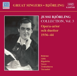 Björling Jussi - Björling Collection Vol. 3 i gruppen CD / Klassisk,Annet hos Bengans Skivbutik AB (567393)