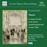 Massenet Jules - Manon i gruppen VI TIPSER / Julegavetips CD hos Bengans Skivbutik AB (567410)