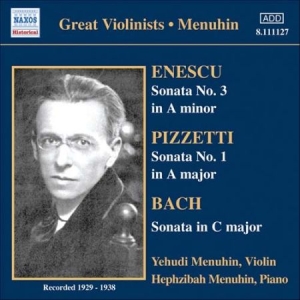 Bach Enescu Pizzetti - Violin Sonatas i gruppen CD / Klassisk hos Bengans Skivbutik AB (609551)