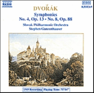 Dvorak Antonin - Symphonies 4 & 8 i gruppen VI TIPSER / Julegavetips CD hos Bengans Skivbutik AB (638040)