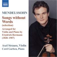 Mendelssohn - Songs Without Words For Violin And i gruppen VI TIPSER / Julegavetips CD hos Bengans Skivbutik AB (639398)