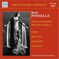 Rosa Ponselle - American Recordings Vol 3 i gruppen VI TIPSER / Julegavetips CD hos Bengans Skivbutik AB (650067)