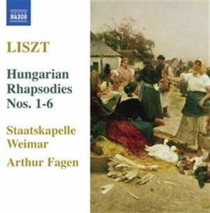 Liszt - Hungarian Rhapsodies Nos. 1-6 i gruppen Externt_Lager / Naxoslager hos Bengans Skivbutik AB (658889)