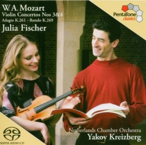 Mozart - Violinkonzerte 3+4 i gruppen Musikk / SACD / Klassisk hos Bengans Skivbutik AB (678679)