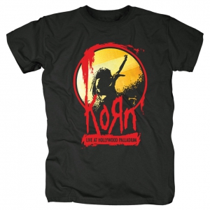 Korn Stage Mens Black T Shirt i gruppen Merchandise hos Bengans Skivbutik AB (V-2626333)