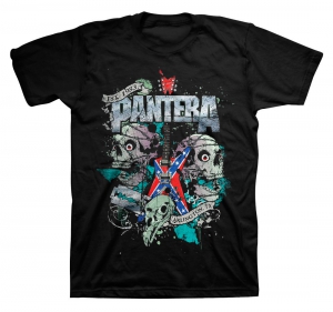 Pantera Texas Skull Mens Black T Shirt i gruppen Merchandise hos Bengans Skivbutik AB (V-2628254)