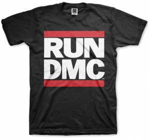 Run DMC Logo Black Mens T Shirt i gruppen Merch T-shirts / T-shirt Kampanje hos Bengans Skivbutik AB (V-2628350)