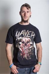 Slayer Skull Clench Mens T Shirt i gruppen Merchandise hos Bengans Skivbutik AB (V-2628845)