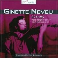 Ginette Neveu - Brahms: Violinkonzert Op. 77 i gruppen CD hos Bengans Skivbutik AB (3043338)