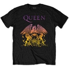 Queen - QUEEN MEN'S TEE: GRADIENT CREST i gruppen Minishops / Queen hos Bengans Skivbutik AB (3586117r)