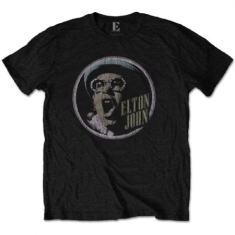 Elton John - ELTON JOHN UNISEX TEE: CIRCLE