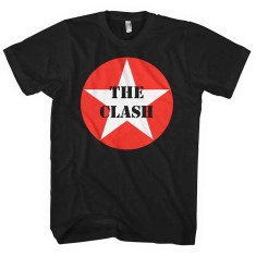 The Clash - Star Badge Uni Bl T-Shirt