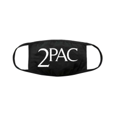 Tupac - Logo Bl Face Mask