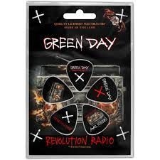 Green Day - Green Day Plectrum Set Revolution Radio i gruppen Merchandise hos Bengans Skivbutik AB (4116565)