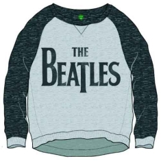 The Beatles - Drop T Logo Lady Grey/Char Sw