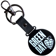 Green Day - Stacked Logo & Grenade Circle Keychain