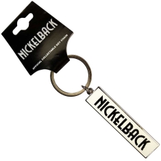 Nickelback - Black Logo White Keychain