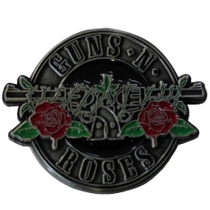 Guns N Roses - Silver Circle Logo Pin Badge