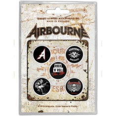 Airbourne - Boneshaker Button Badge Pack