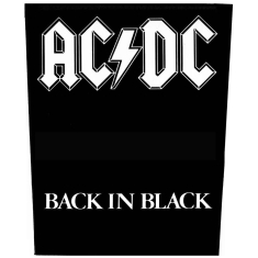 Ac/Dc - Back In Black Back Patch