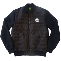 The Beatles - Drum Logo Uni Bl Quilted Jacket: