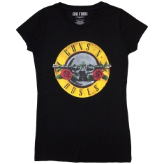 Guns N Roses - Classic Bullet Logo Skinny Lady Bl    M