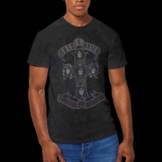 Guns N Roses - Monochrome Cross Uni Bl Dip-Dye    S