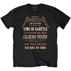 Metallica - Seattle '89 Uni Bl Eco