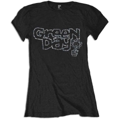 Green Day - Flowerpot Diamante Lady Bl