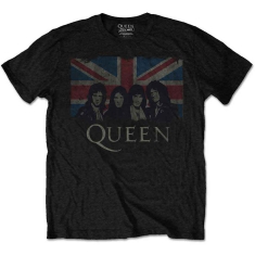 Queen - Vtge Union Jack Boys T-Shirt Bl